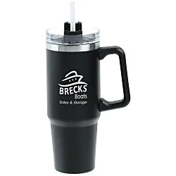 Lyon Vacuum Mug with Straw - 30 oz.
