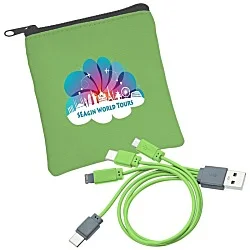 Vibrant USB-C Charging Cable Pouch