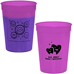 Super Kid Mood Stadium Cup - 12 oz. - Smiley Faces