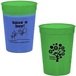 Super Kid Mood Stadium Cup - 12 oz. - Go Green