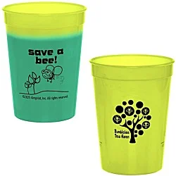Super Kid Mood Stadium Cup - 12 oz - Go Green
