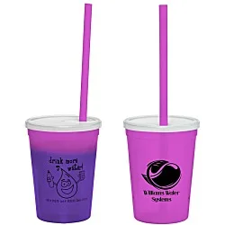 Super Kid Mood Stadium Cup with Straw - 12 oz. - Healthy Habits