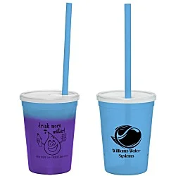 Super Kid Mood Stadium Cup with Straw - 12 oz - Healthy Habits