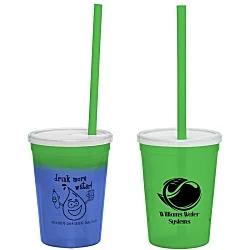 Super Kid Mood Stadium Cup with Straw - 12 oz. - Healthy Habits