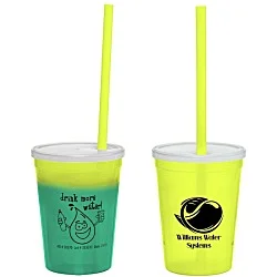 Super Kid Mood Stadium Cup with Straw - 12 oz. - Healthy Habits