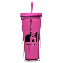 Vast Acrylic Tumbler with Straw - 21 oz.
