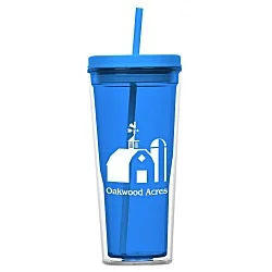 Vast Acrylic Tumbler with Straw - 21 oz.