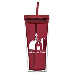 Vast Acrylic Tumbler with Straw - 21 oz.