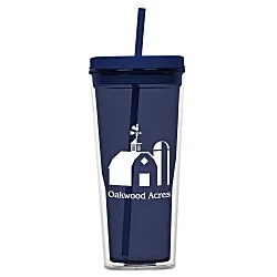 Vast Acrylic Tumbler with Straw - 21 oz.