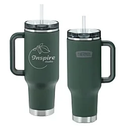 Thermos Vacuum Mug with Straw - 40 oz. - Laser Engraved