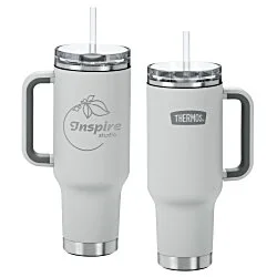 Thermos Vacuum Mug with Straw - 40 oz. - Laser Engraved
