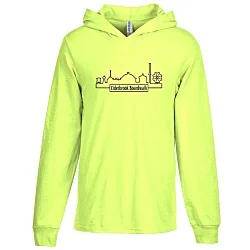Jerzees Classics Cotton Long Sleeve Hooded T-Shirt - Screen