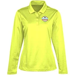 Spin Dye Long Sleeve Pique Polo - Ladies' - Full Color