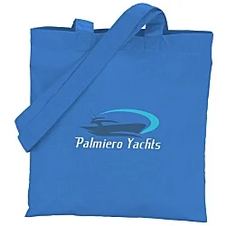 Cotton Sheeting Colored Economy Tote - 12-1/2" x 12" - Full Color