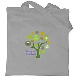 Cotton Sheeting Colored Economy Tote - 15-1/2" x 15" - Full Color