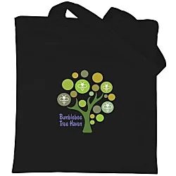 Cotton Sheeting Colored Economy Tote - 15-1/2" x 15" - Full Color