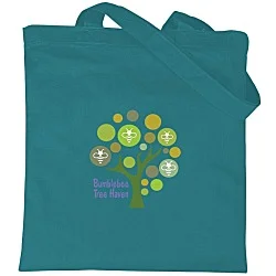 Cotton Sheeting Colored Economy Tote - 15-1/2" x 15" - Full Color