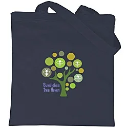 Cotton Sheeting Colored Economy Tote - 15-1/2" x 15" - Full Color
