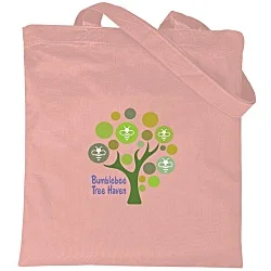 Cotton Sheeting Colored Economy Tote - 15-1/2" x 15" - Full Color