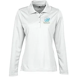 Ice Performance Pique Long Sleeve Polo - Ladies' - Full Color