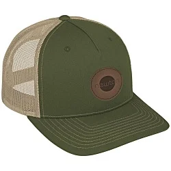 Richardson Five Panel Snapback Trucker Cap - Laser Engraved Patch