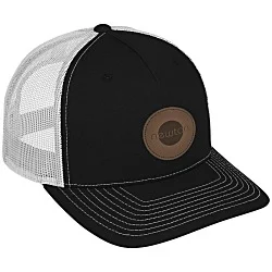 Richardson Five Panel Snapback Trucker Cap - Laser Engraved Patch