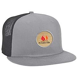 New Era Flat Bill Snapback Trucker Cap - Full Color Patch - 24 hr
