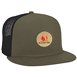 New Era Flat Bill Snapback Trucker Cap - Full Color Patch - 24 hr