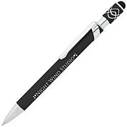 Simple Spinner Soft Touch Stylus Gel Metal Pen