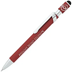 Simple Spinner Soft Touch Stylus Gel Metal Pen