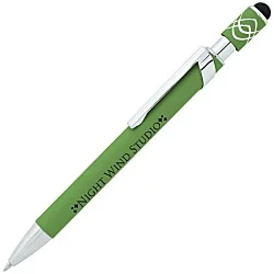 Simple Spinner Soft Touch Stylus Gel Metal Pen