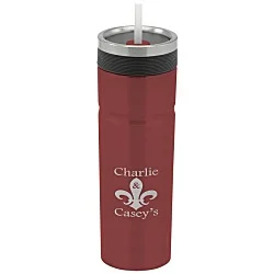 Veil Vacuum Tumbler with Straw - 20 oz. - Laser Engraved