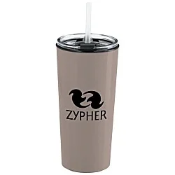 Roadmaster Tumbler with Flip Lid and Straw - 18 oz. - Black Interior