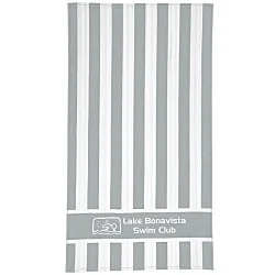 Double Sided Cabana Stripe Beach Towel