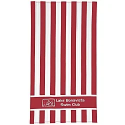 Double Sided Cabana Stripe Beach Towel