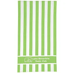 Double Sided Cabana Stripe Beach Towel