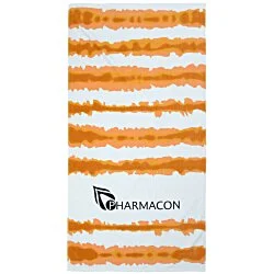Tie-Dye Cabana Stripe Beach Towel - 24 hr