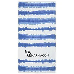 Tie-Dye Cabana Stripe Beach Towel - 24 hr