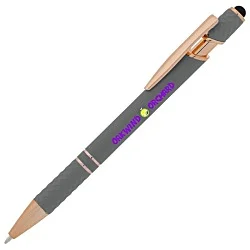 Rita Soft Touch Facet Stylus Metal Pen - Full Color