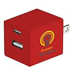Square USB Wall Charger - USBC - 24 hr