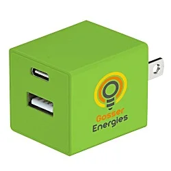 Square USB Wall Charger - USBC - 24 hr