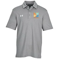 Under Armour Destin Drive Striped Performance Polo - Embroidered