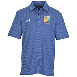 Under Armour Destin Drive Striped Performance Polo - Embroidered