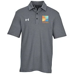 Under Armour Destin Drive Striped Performance Polo - Embroidered