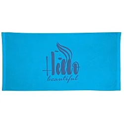 King Size Velour Beach Towel - Colors - 24 hr