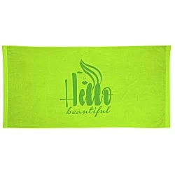 King Size Velour Beach Towel - Colors - 24 hr