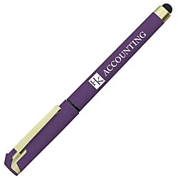 Cali Soft Touch Stylus Gel Pen - Opaque - Matte Gold