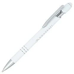 Textari Soft Touch Stylus Metal Pen - White - 24 hr