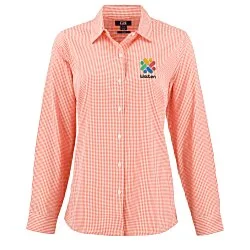 Cutter & Buck Skyline Gingham Dress Shirt - Ladies'