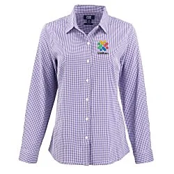Cutter & Buck Skyline Gingham Dress Shirt - Ladies'